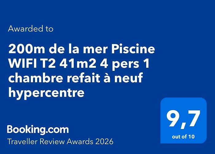 200m De La Piscine Wifi T2 41m2 4 Pers 1 Refait à Neuf Hypercentre * Cabourg